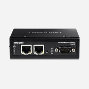 Trendnet TI-M12 Régulateur Ethernet 2x RJ45 10/100 Mbps, RS-232, Alimentation 12-56V, Montage Rail DIN, Boîtier Métal IP30, -40°C à 75°C - Miniature 4
