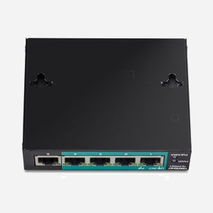 Trendnet TE-FP051 Commutateur Non-Géré 5 Ports Fast Ethernet (10/100) PoE+ 60W, 1Gbit/s, RJ-45, IEEE 802.3af/at/u/x/z, Full Duplex, Métal, Montage Mural - Miniature 4