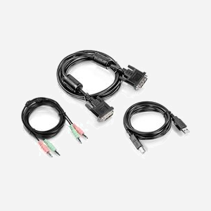 Trendnet TK-CD06 Câble KVM Noir 1.8m, Ports USB Clavier/Souris, Port Vidéo DVI-I, Poids 360g, Code SH 84733080 - Miniature 1