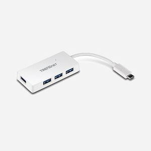 Hub USB Trendnet TUC-H4E, USB 3.2 Gen 1 Type-C, 4 Ports USB Type-A, 5000 Mbit/s, Compatible Windows/macOS, 80x37x13mm - Miniature 1