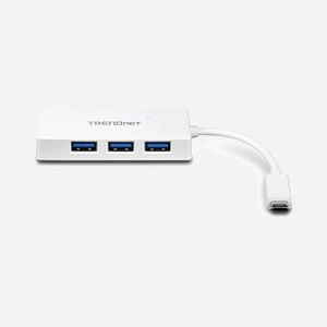 Hub USB Trendnet TUC-H4E, USB 3.2 Gen 1 Type-C, 4 Ports USB Type-A, 5000 Mbit/s, Compatible Windows/macOS, 80x37x13mm - Miniature 5
