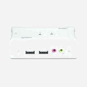 Trendnet TK-209K Switch KVM 2 ports USB/VGA 2048x1536 Audio PS/2 Câbles 1.2m Compatible Windows, Linux, macOS, Alimentation USB
