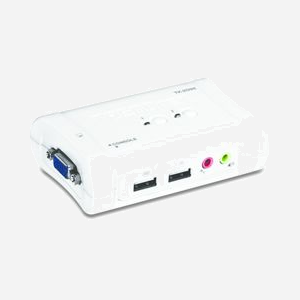 Trendnet TK-209K Switch KVM 2 ports USB/VGA 2048x1536 Audio PS/2 Câbles 1.2m Compatible Windows, Linux, macOS, Alimentation USB - Miniature 2