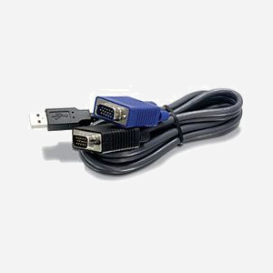 Câble KVM Trendnet TK-CU06 1.8m USB 1.1 Type A vers VGA/SVGA Noir, Longueur 1.8 mètre, Poids 207g, Code SH 84733080