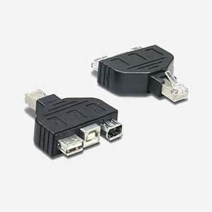 Adaptateur Trendnet TC-NTUF USB & FireWire pour TC-NT2, Connecteur Mâle vers Femelle, Couleur Noir - Miniature 1