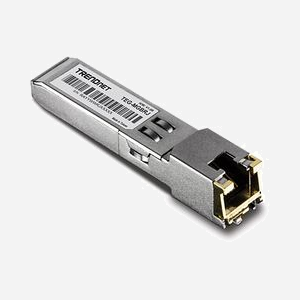 Trendnet TEG-MGBRJ Module SFP 1250 Mbit/s RJ-45, Distance 100m, IEEE 802.3ab/z, Boîtier Aluminium, 1.5W, 0-70°C - Miniature 1