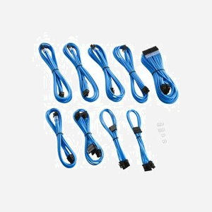 Cablemod CM-PRTS-FKIT-NKLB-R : Kit d'alimentation interne bleu, dimensions emballage 260x180x65mm, poids 1.1kg, conditionnement en boîte. - Miniature 2