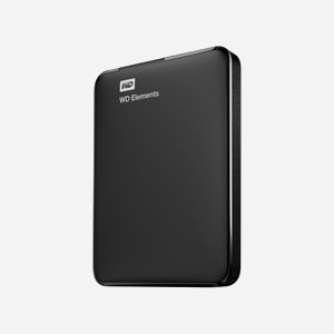Western Digital Elements Portable 1 To HDD 2.5" USB 3.2 Gen 1 Noir - Micro-USB B, 82x111x15mm, NTFS, Windows/macOS supportés - Miniature 1