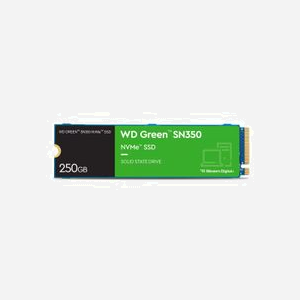 Western Digital Green SN350 250Go SSD NVMe M.2 PCIe 3.0 TLC Lecture 2400Mo/s Écriture 3500Mo/s 300K IOPS Lecture/Écriture Aléatoire - Miniature 2