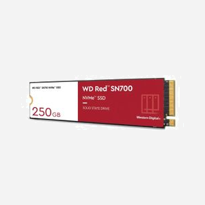 Western Digital WD Red SN700 250 Go SSD M.2 PCIe 3.0 NVMe pour NAS - Lecture 3100 Mo/s, Ecriture 1600 Mo/s, 220K/180K IOPS - Miniature 2