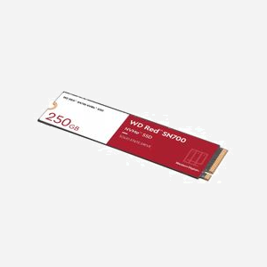 Western Digital WD Red SN700 250 Go SSD M.2 PCIe 3.0 NVMe pour NAS - Lecture 3100 Mo/s, Ecriture 1600 Mo/s, 220K/180K IOPS - Miniature 3
