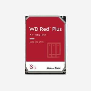 Western Digital Red Plus WD80EFPX HDD NAS 8To 3.5" SATA III 6Gbit/s 5640RPM 256Mo, Charge 180To/an, < 25dB, 0-65°C