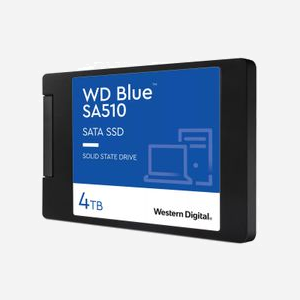 Western Digital Blue SA510 SSD 4To 2.5" SATA 6Gbit/s Lecture 560Mo/s Ecriture 520Mo/s 87K/83K IOPS, Consommation 0.1W, PC/Portable