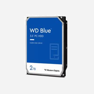 Western Digital Blue WD20EARZ HDD 2 To 5400 RPM 64 Mo 3.5" SATA III 6 Gbit/s, débit 180 Mo/s, 0-60°C, Windows/macOS - Miniature 1