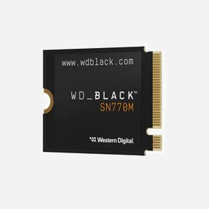 Western Digital Black SN770M 2 To SSD M.2 PCIe 4.0 NVMe TLC 3D NAND - Lecture 5150 Mo/s, Écriture 4850 Mo/s, 16 Gbit/s, Console Gaming - Miniature 2