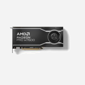 AMD Radeon Pro W7600 8 Go GDDR6, 2440 Stream Processors, PCIe 4.0 x8, 4x DisplayPort 2.1, Résolution 7680x4320, 130W, Windows/Linux