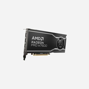 AMD Radeon Pro W7600 8 Go GDDR6, 2440 Stream Processors, PCIe 4.0 x8, 4x DisplayPort 2.1, Résolution 7680x4320, 130W, Windows/Linux - Miniature 2