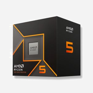 AMD Ryzen 5 9600 - Processeur 6 cœurs/12 threads 3.8 GHz (5.2 GHz Turbo) Socket AM5, 32 Mo Cache L3, DDR5-SDRAM 192Go max, AMD Radeon Graphics