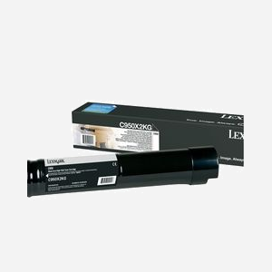 Lexmark C950X2KG : Cartouche Toner Original Noir, Rendement 38000 pages, Impression Laser, Compatible C950de, Dimensions Emballage 83.6x455.9x83.6 mm