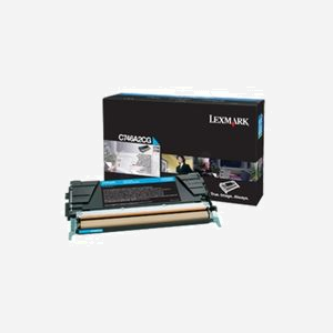 Lexmark C746A3CG Cartouche Toner Cyan Original - Rendement 7000 Pages - Compatible C 746 DN/DTN/N et 748 DE/DTE/E - Technologie Laser - 1 Pièce - Miniature 1