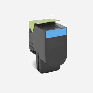 Lexmark 702C (70C20C0) Cartouche de Toner Cyan Original - Rendement Standard 1000 pages (ISO/IEC 19798) - Compatible Lexmark CS310/CS410/CS510 - Miniature 1