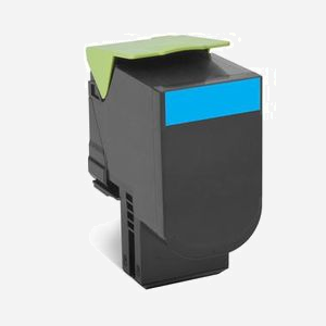 Lexmark 80C2SCE Cartouche Toner Cyan Original - Rendement 2000 pages - CX310dn, CX410de, CX510de - Technologie Laser - Temp. Op. 10-30°C