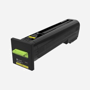 Lexmark 72K2XYE Cartouche Toner Original Jaune, 22000 pages, pour CS820dte/dtfe/de, Technologie Laser, 498x177x186mm, 1.33kg - Miniature 1