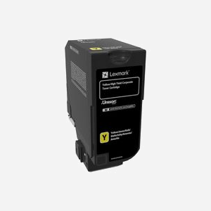 Lexmark 74C2HYE Cartouche Toner Jaune Original Haute Capacité (XL) 12000 Pages, Laser, pour CS725