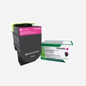 Lexmark 71B20M0 Cartouche Toner Magenta Original, Rendement 2300 Pages, Compatibilité CX317dn, CX417de, CS317dn, CS417dn, Technologie Laser