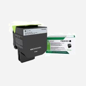 Lexmark 71B2HK0 Cartouche Toner Noir Original 6000 pages - Compatibilité CX417de, CS417dn - Technologie Laser - Dimensions Emballage: 141x102x72mm - Miniature 1