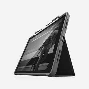 STM Dux Plus Folio pour iPad Air 11" M2/5th/4th gen, Noir, Polycarbonate/TPU, Fermeture Magnétique, Position Stand, Boucle Stylo, Résistant à l'eau, 339g - Miniature 3