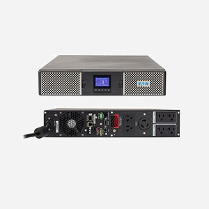 Onduleur Eaton 9PX2000RT 2 kVA / 1800W Double-Conversion Online, 7 Prises NEMA 5-20R/L5-20R, Rack/Tour 2U, USB, RS-232, Batteries VRLA échangeables à chaud