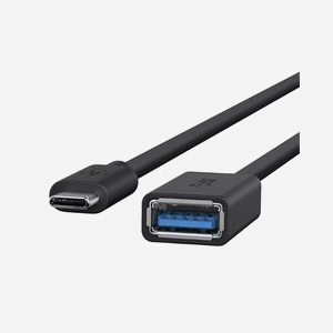 Belkin Adaptateur USB-C vers USB-A F2CU036btBLK - USB 3.2 Gen 1 (3.1 Gen 1) - 5 Gbit/s - Noir - Connecteurs Mâle/Femelle - Miniature 2