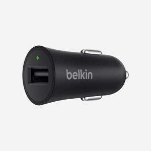 Belkin Chargeur Auto Allume-cigare Noir F7U032BT04-BLK pour Téléphone, Smartphone, Tablette - USB - 22.9mm x 52mm x 22.9mm - Compatible Galaxy S8, HTC 10, LG G6, etc. - Miniature 2