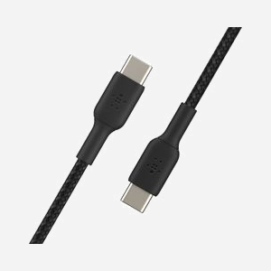 Belkin CAB004BT1MBK Câble USB-C Mâle vers USB-C Mâle Noir 1m, USB-IF Certifié, Connecteurs Droit, Compatible Plug and Play - Miniature 2