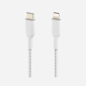 Belkin CAA004BT1MWH Câble Lightning vers USB-C 1m Blanc - Connecteurs Mâle, Certification MFi - Compatible iPhone, iPad - Miniature 3