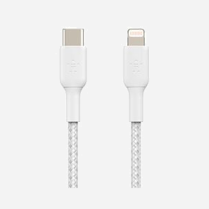 Belkin CAA004BT1MWH Câble Lightning vers USB-C 1m Blanc - Connecteurs Mâle, Certification MFi - Compatible iPhone, iPad - Miniature 4