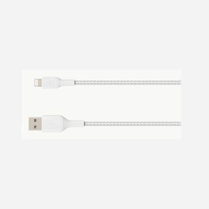 Belkin CAA002BT1MWH : Câble Lightning vers USB-A 1m Blanc, Certification MFi, Compatible iPhone/iPad (liste détaillée), Connecteurs Mâle/Mâle