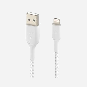 Belkin CAA002BT1MWH : Câble Lightning vers USB-A 1m Blanc, Certification MFi, Compatible iPhone/iPad (liste détaillée), Connecteurs Mâle/Mâle - Miniature 3
