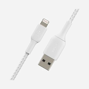 Belkin CAA002BT1MWH : Câble Lightning vers USB-A 1m Blanc, Certification MFi, Compatible iPhone/iPad (liste détaillée), Connecteurs Mâle/Mâle - Miniature 5