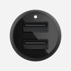 Belkin CCD001BT1MBK : Chargeur Auto Universel Allume-cigare 2 Ports USB 2.0, Câble 1m USB-A to Lightning, 24W, Indicateur LED, Noir - Miniature 4