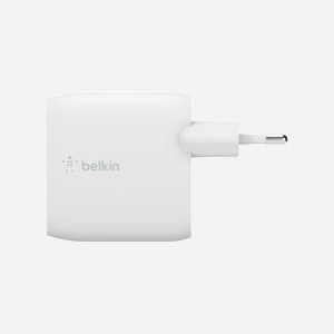 Belkin WCE001VF1MWH Chargeur Secteur USB-A Double Port 24W (2x12W) 4.8A Blanc avec Câble USB-A vers USB-C 1m, Compatible Universel - Miniature 3