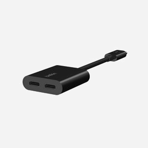 Belkin F7U081BTBLK Chargeur USB-C 60W Noir pour Smartphone - 2 ports USB Type-C - Alimentation Intérieure - Plug & Play - 33x140x10.5mm - Miniature 4