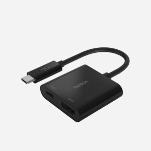 Belkin AVC002BTBK Station d'accueil USB 3.2 Gen 1 Type-C Noir, Power Delivery 60W, 1x HDMI, Compatible Windows/macOS, 131.5x59x14mm