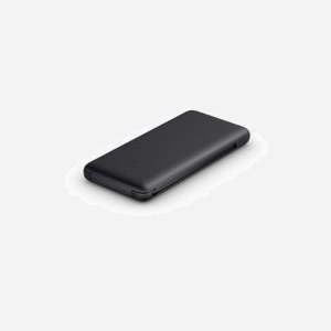 Belkin BPB006btBLK - Batterie Externe 10000mAh Noire avec Câbles USB-C & Lightning Intégrés, 18W, LED Indicateur, 2 Ports USB-C, 73x156x17mm - Miniature 1