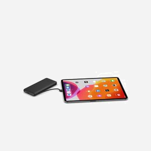 Belkin BPB006btBLK - Batterie Externe 10000mAh Noire avec Câbles USB-C & Lightning Intégrés, 18W, LED Indicateur, 2 Ports USB-C, 73x156x17mm - Miniature 4