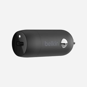 Belkin BOOST↑CHARGE CCA003BTBK Chargeur Auto USB-C 20W Power Delivery Quick Charge pour Smartphone/Tablette Noir (1x USB-C, 101.6x30.5x134.6mm) - Miniature 1