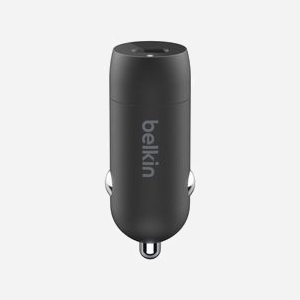 Belkin BOOST↑CHARGE CCA003BTBK Chargeur Auto USB-C 20W Power Delivery Quick Charge pour Smartphone/Tablette Noir (1x USB-C, 101.6x30.5x134.6mm) - Miniature 3