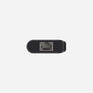 Belkin AVC008BTSGY : Station d'accueil USB 3.2 Gen 1 Type-C, 2x USB-A, 1x USB-C, HDMI, RJ-45, Lecteur SD, Power Delivery 100W, Noir/Gris, 117x16x47mm - Miniature 3