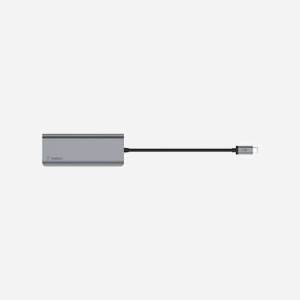 Belkin AVC008BTSGY : Station d'accueil USB 3.2 Gen 1 Type-C, 2x USB-A, 1x USB-C, HDMI, RJ-45, Lecteur SD, Power Delivery 100W, Noir/Gris, 117x16x47mm - Miniature 5